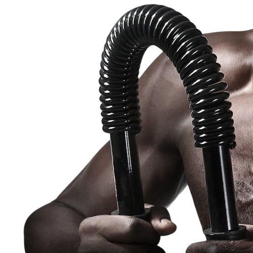 Spring-Loaded Weightlifting Stick - Develop Upper Body Strength and Power